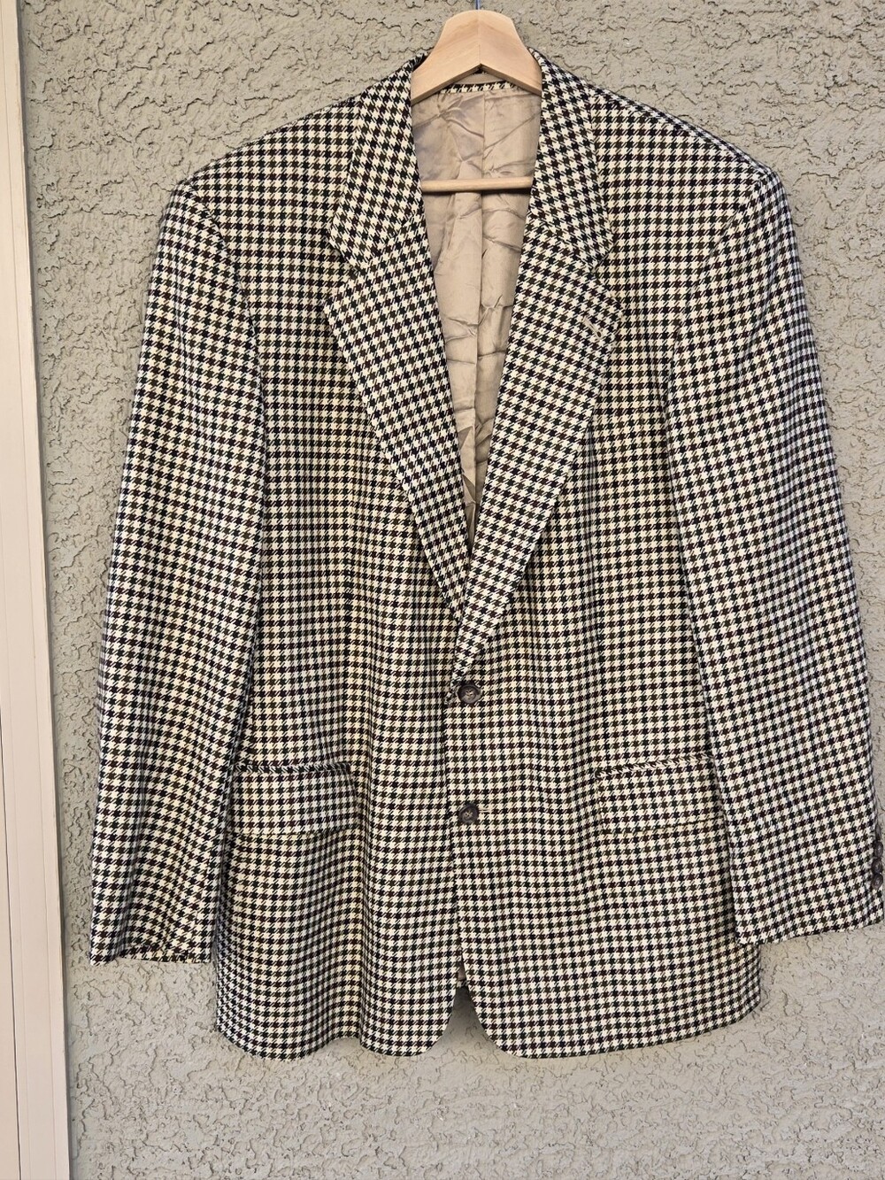 Boss Hugo Boss Vintage Houndstooth Blazer in Black and White
